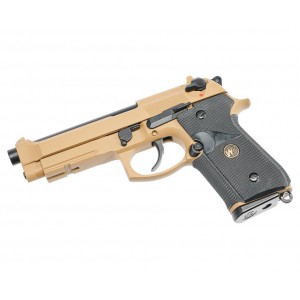 Страйкбольный пистолет WE Beretta M9A1 Rail Tan 6 мм, GBB, Gas WE-M009